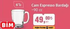 GLASS İN LOVE CAM ESPRESSO BARDAĞI